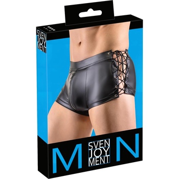 Svenjoyment - матови боксерки с връзки отстрани (черни) - L