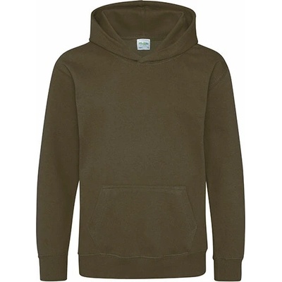 Just Hoods Kids Hoodie Color Olive Green