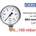 Wika - Германия Wika 611.10 Ø63 0-100 mbar 1/4" cl. 1, 6 Манометър ниско налягане радиален (40447702)