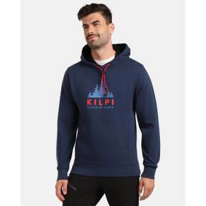 Kilpi Мъжки памучен суитшърт с качулка Kilpi TOMAR-M Тъмно син Kilpi | Sin | МЪЖЕ | 3XL