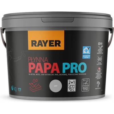 Rayer Tekutá lepenka PRO šedá 6 kg