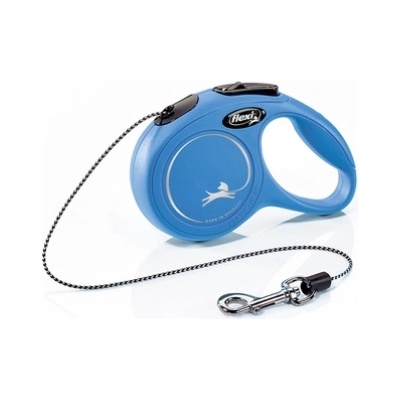 flexi Mini Classic - Автоматичен повод за кучета 3м въже, до 8кг - цвят син