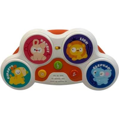 Man Yuk Toys Музикален и светещ тъч барабан за бебета - 32 см (503-25)