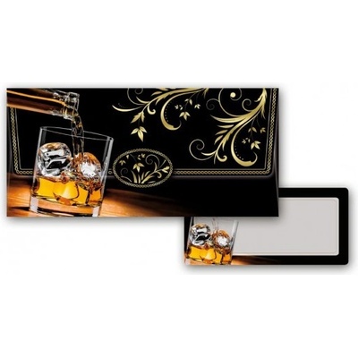 Obálka na peníze 180 x 85 mm, whiskey
