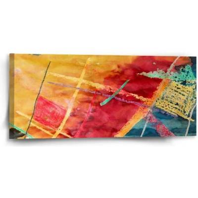 Sablio Obraz Barevné čáry - 110x50 cm