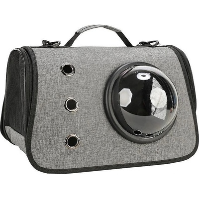 Транспортна чанта за домашни любимци 40x26x28 см, сива (4268-G)