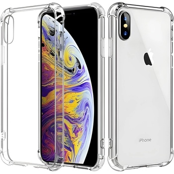 Apple Силиконов калъф с подсилени ръбове за Apple iPhone XS Max - Прозрачен KP23603