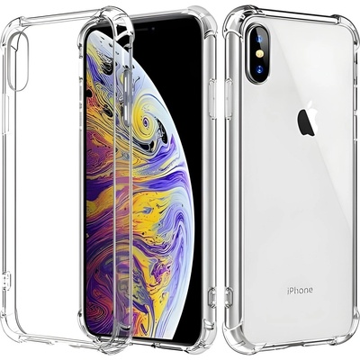 Apple Силиконов калъф с подсилени ръбове за Apple iPhone XS Max - Прозрачен KP23603