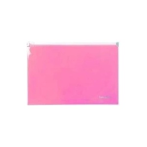 Biurfol Plastic folder with zipper A5 pink Biurfol (TSP-A5-01)
