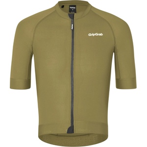GripGrab Мъжка фланелка с къс ръкав за колоездене GripGrab PACR Short Sleeve Jersey Cycling jersey - Olive Green - размер M (056-3086-0212)