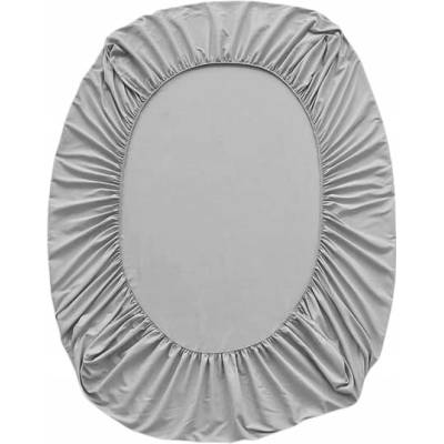 Cotton world Jersey plachta s gumou Sivá 200x220