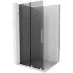 Mexen Velar L Плъзгаща се душ стена Walk-in 90 x 200 см, графит 8 мм, четкан никел - 871-090-003-43-97 (871-090-003-43-97)