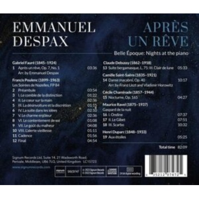 Emmanuel Despax - Aprs Un Rve CD