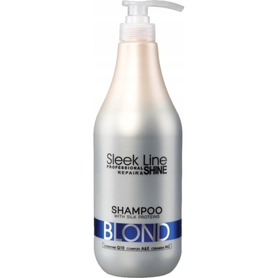 Stapiz Sleek Line Blond Shampoo šampón na poškodené farbené vlasy 1000 ml