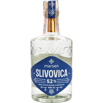 Marsen Slivovica 52% 0,5 l (čistá fľaša)