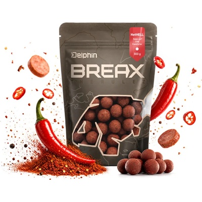 Delphin BreaX HotHELL Robin Red Chilli Fr.Klobása 300 g - 24 mm