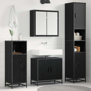 vidaXL Комплект мебели за баня 4 бр. Черния дъб 65 x 33 x 60 см (3402514)