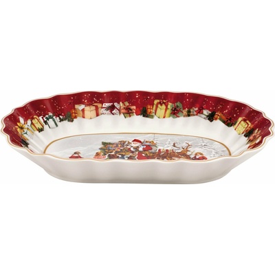 Villeroy&Boch Toy's Fantasy oválná mísa Santa a děti 29x19 cm