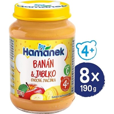 Hamánek Banán jablko 8 x 190 g