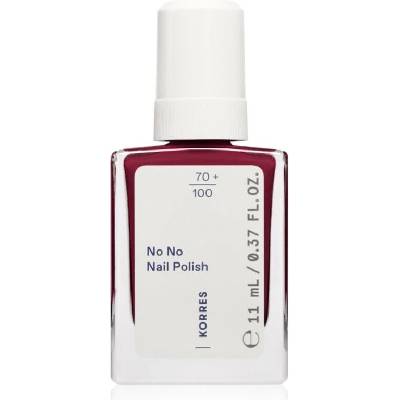 Korres No No Nail Polish pečující lak na nehty odstín 59 Burgundy Red 11 ml