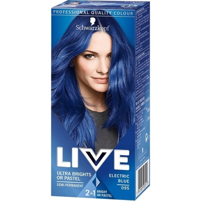 Schwarzkopf Live Ultra Brights or Pastel Elektrizujúca Modrá 095