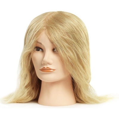 BraveHead Female Mannequin Head 100% Human Hair Trénovací hlava s přírodními blond vlasy
