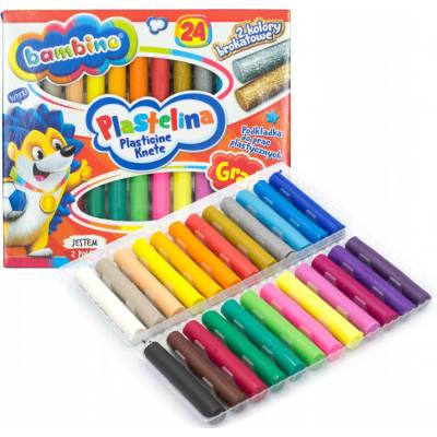 BAMBINO Plastelína klasická 24 farieb