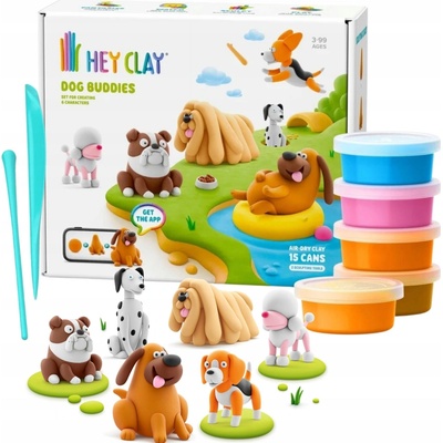 Hey Clay hmota na modelovanie Sada Psí priatelia príslušenstvo HCL15030