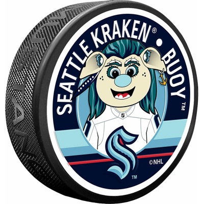 Mustang Puk Seattle Kraken NHL Buoy Mascot Textured Puck