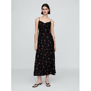GAP Ленена макси рокля GAP GAP | Cheren | ЖЕНИ | XS - zoot - 204,48 лв
