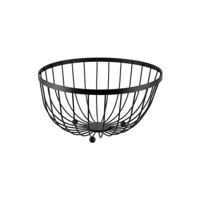 Horecano - Метална фруктиера /купа кръгла ф25xh14см черна CHARM-(HC-981670) (232028) (01981670)