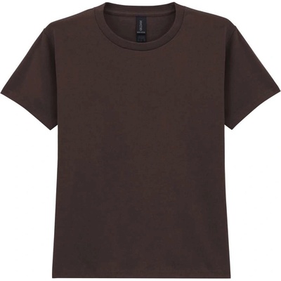 Gildan Dětské tričko HEAVY COTTON tmavě čokoládová