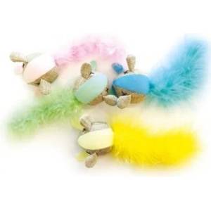 Mpets Играчка за котки M-Pets MOUSE - Fluorescent fabric - флоурисцираща играчка Мишка 17 x 7 x 4 cm - Белгия 20600699
