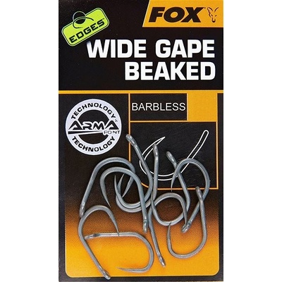 FOX Edges Armapoint Wide Gape Straight Barbless Vel.8B 10 ks