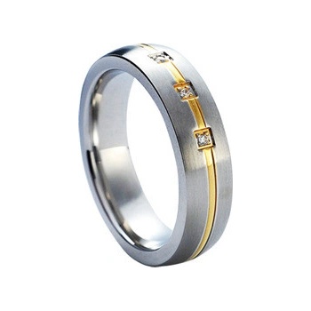 Nubis Dámský snubní prsten ocel NSS1009 6 Zr