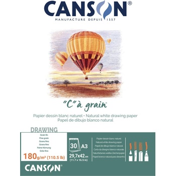 Image 1 of Canson Pad Càgrain Скицник 30 A3 180 g White (C400060578)