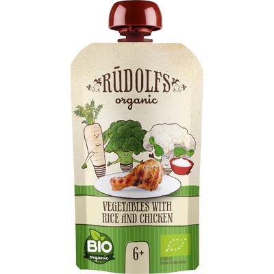 Rudolfs BIO kapsička zelenina rýže kuřecí maso 110 g
