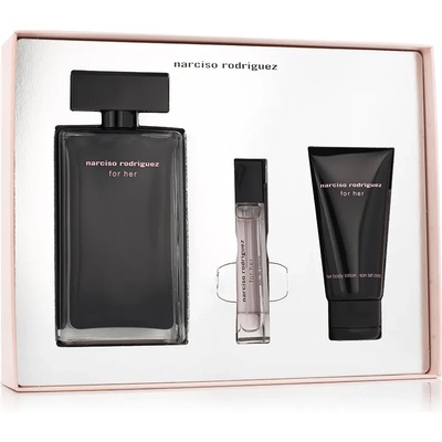 Narciso Rodriguez For Her комплект за жени Eau de Toilette 100 ml + Тоалетна вода MINI 10 ml + Лосио опция Pink Cover with Bottle