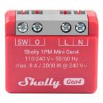 Shelly 1PM Mini Gen4 Интелигентен превключвател, червен (3800238070809)