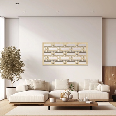 dřevo života Dřevěný dekorační panel LINES Rozměry (cm): 40x80, Zvolte barvu dekoru: Javor