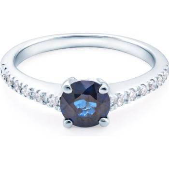Image 1 of SAVICKI Годежен пръстен savicki: бяло злато, син сапфир
