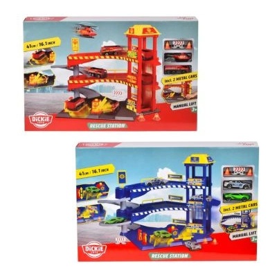 Dickie Toys Dickie: Играчка за паркинг за автомобили за спешна помощ - множество