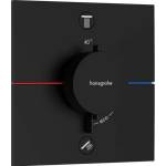Hansgrohe ShowerSelect Comfort E 2-функционален термостатичен смесител за душ, матово черен EN1717 (15578670)