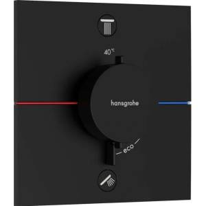 Hansgrohe ShowerSelect Comfort E 2-функционален термостатичен смесител за душ, матово черен EN1717 (15578670)