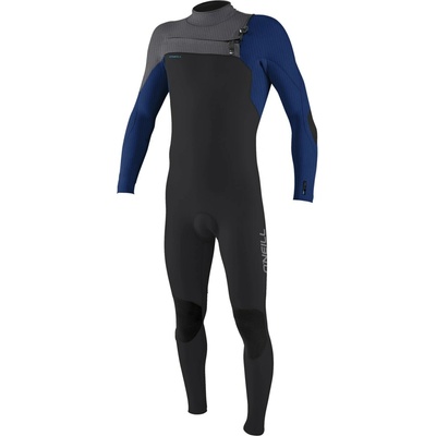 O'Neill Youth Hyperfreak 5/4+ Chest Zip Full tempsteel/twilight blue/smoke