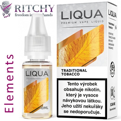 Ritchy Liqua Elements 50PG/50VG Americký tabák 10 ml 12 mg