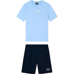 Ea7 emporio armani 7B000294_AF10378 short sleeve set - Blue (Bel Air Blue / Armani Blue)