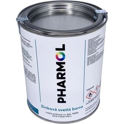 PHARMOL Zinková antikorózna farba Zink Hell, 1 l, proti hrdzaveniu a korózii kovov vrátane ocele