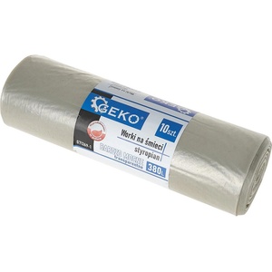 GEKO Торби за боклук - здрави 380л 10бр прозрачни 61885 (g71269-1)