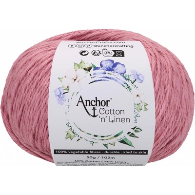 Anchor Cotton ‚n‘ Linen 18 Starorůžová
